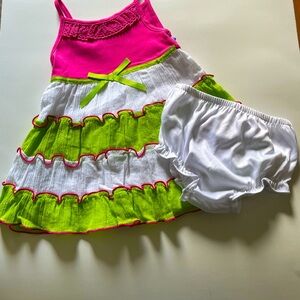 Youngland Pink and Green dress 24 months‎